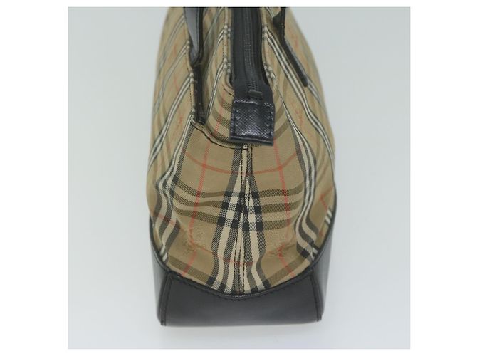 Autre Marque Burberrys Nova Check Borsa a mano Tela Beige Auth ep3023 - vista 3