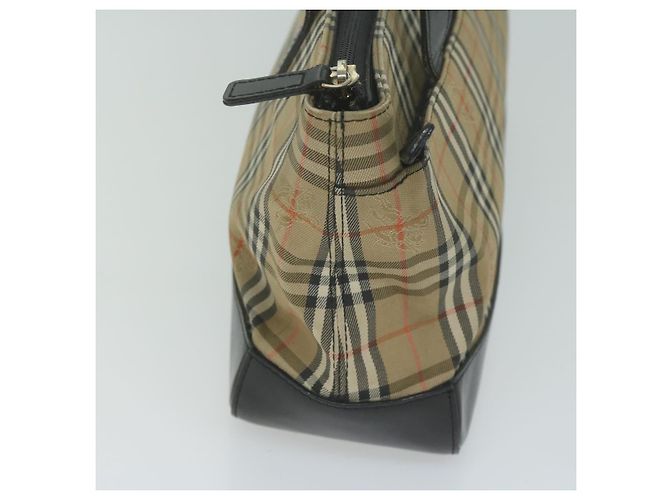 Autre Marque Burberrys Nova Check Borsa a mano Tela Beige Auth ep3023 - vista 4