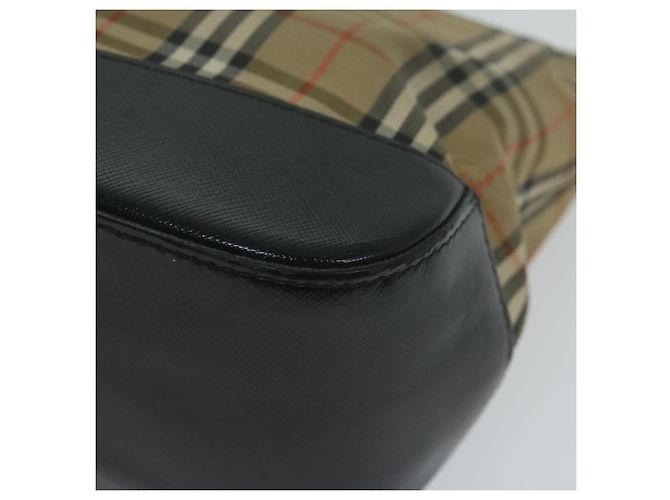 Autre Marque Burberrys Nova Check Borsa a mano Tela Beige Auth ep3023 - vista 9