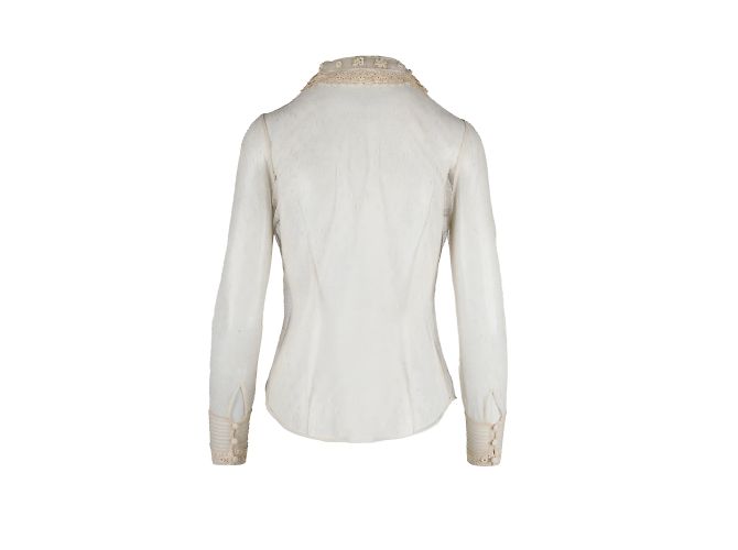 Camicia in pizzo trasparente Red Valentino Beige - vista 2