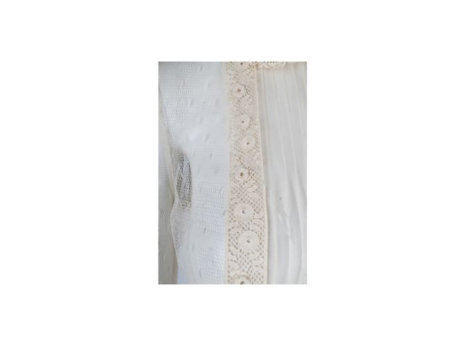 Camicia in pizzo trasparente Red Valentino Beige - vista 5