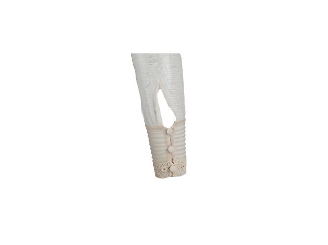Camicia in pizzo trasparente Red Valentino Beige - vista 6