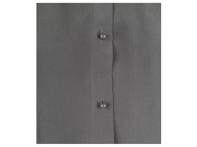 Camicia in seta Emporio Armani Grigio - vista 3
