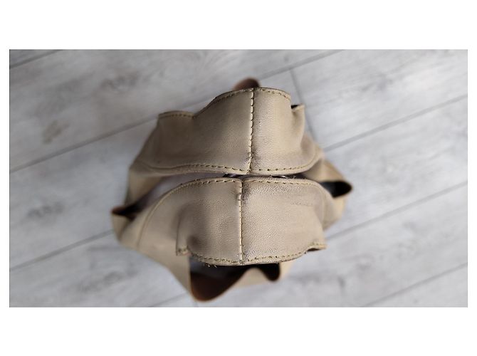 Borsa Céline nera e beige in pelle e pitone Nero - vista 5