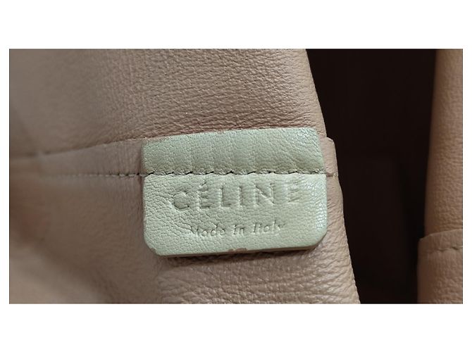 Borsa Céline nera e beige in pelle e pitone Nero - vista 8