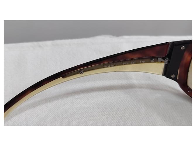 Gafas de sol Prada modelo máscara marrones Castaño - vista 6
