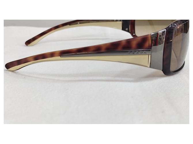 Gafas de sol Prada modelo máscara marrones Castaño - vista 7