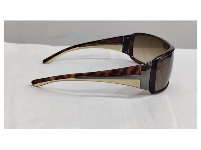 Gafas de sol Prada modelo máscara marrones Castaño - vista 8