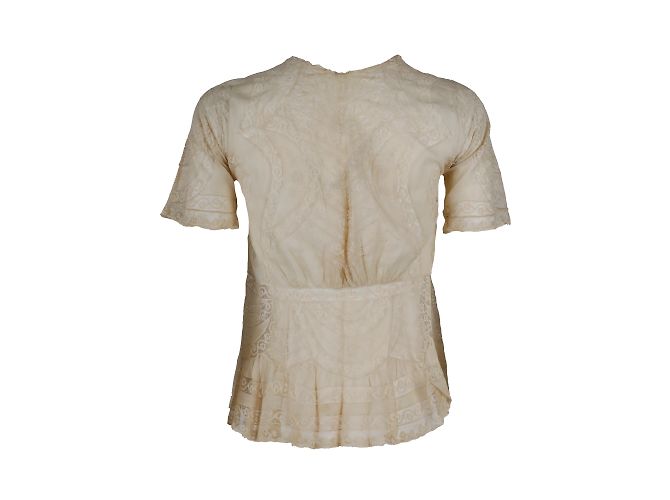 Autre Marque Colección Privée Top De Encaje Bordado Beige - vista 2