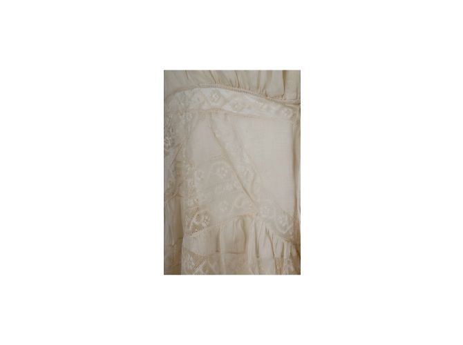 Autre Marque Colección Privée Top De Encaje Bordado Beige - vista 3