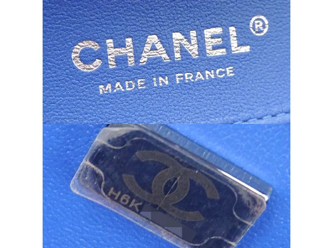 Chanel CC gesteppt Medium Rainbow Double Flap Bag Leder Schultertasche A01112 in gutem Zustand - Ansicht 8