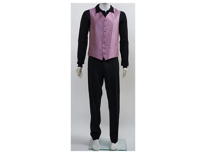 Gilet da abito Christian Dior in seta lavanda - vista 3