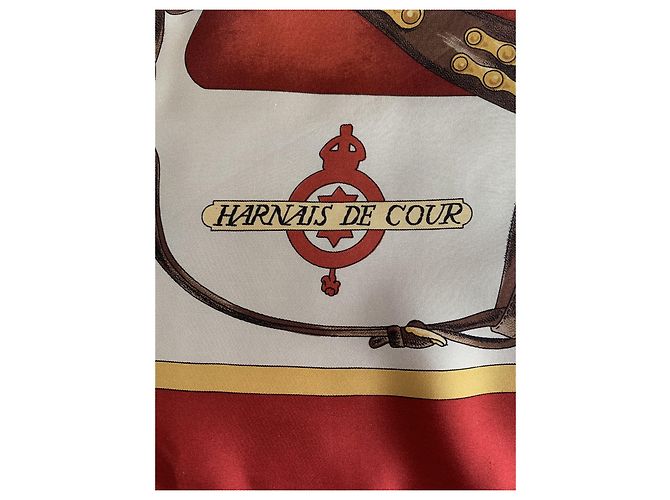 Sciarpa di seta Hermès Court Harness Multicolore - vista 5