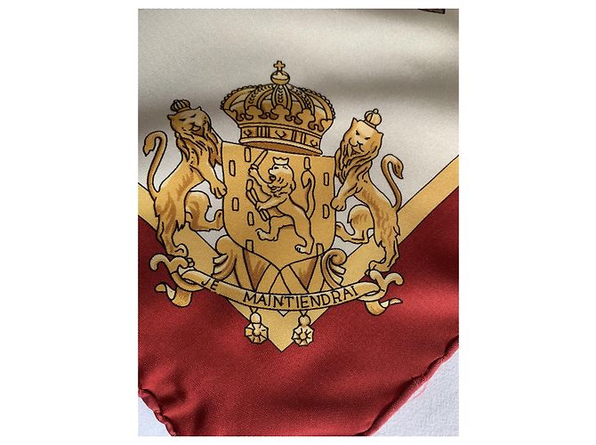Sciarpa di seta Hermès Court Harness Multicolore - vista 7