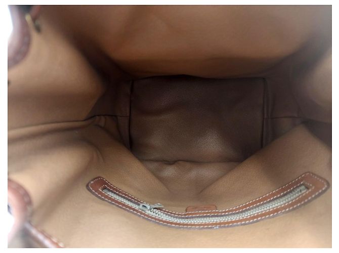 Céline Borsa con coulisse Celine Sac Seau Marrone - vista 14