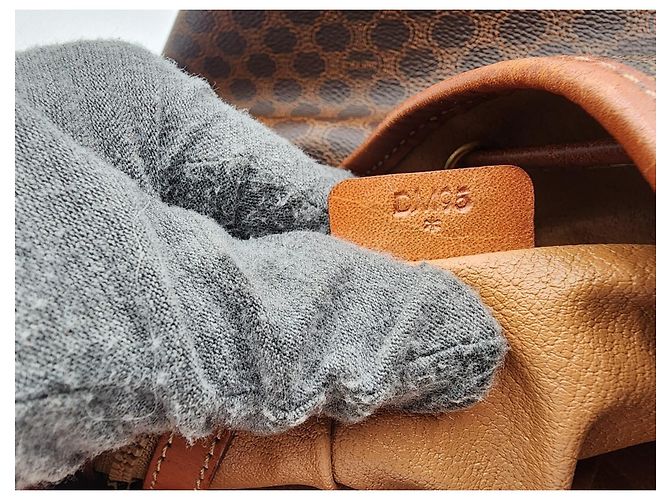 Céline Borsa con coulisse Celine Sac Seau Marrone - vista 17
