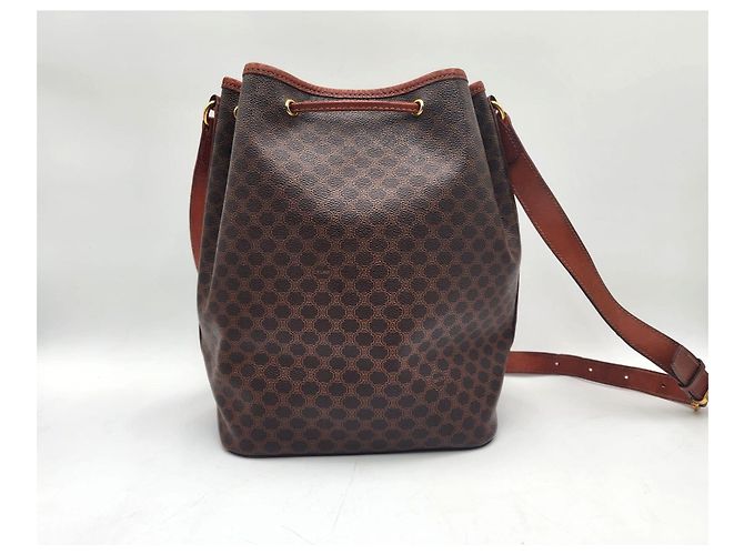 Céline Borsa con coulisse Celine Sac Seau Marrone - vista 2