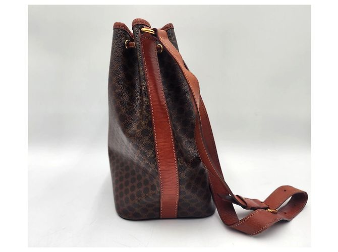 Céline Borsa con coulisse Celine Sac Seau Marrone - vista 3