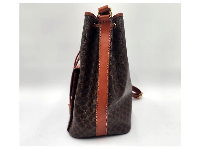 Céline Borsa con coulisse Celine Sac Seau Marrone - vista 4