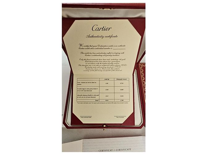 Relógio Cartier Déclaration 2216 em ouro branco e diamantes Prata - vista 12