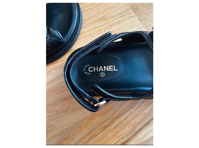 Cambon Chanel Sandalen Schwarz - Ansicht 3