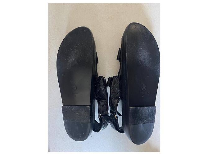 Cambon Chanel Sandalen Schwarz - Ansicht 4