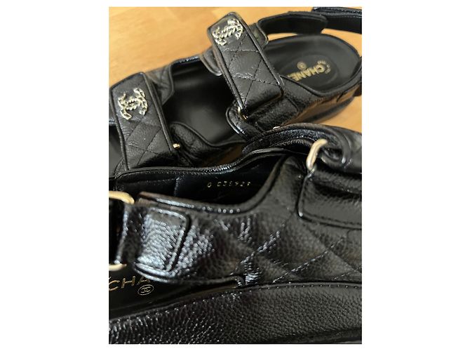 Cambon Chanel Sandalen Schwarz - Ansicht 6