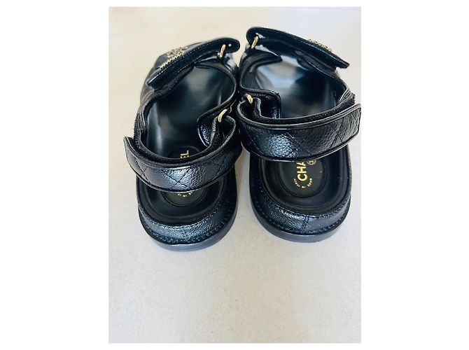Cambon Chanel Sandalen Schwarz - Ansicht 7