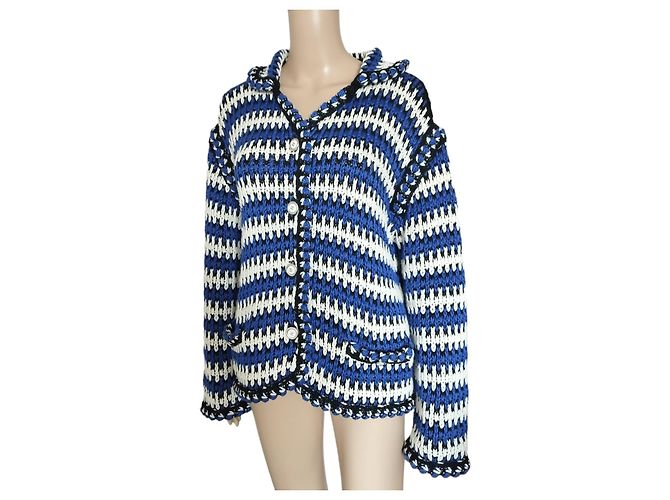 Giacca Chanel bianca, Collezione Cruise blu e nera 2021 Multicolore - vista 4