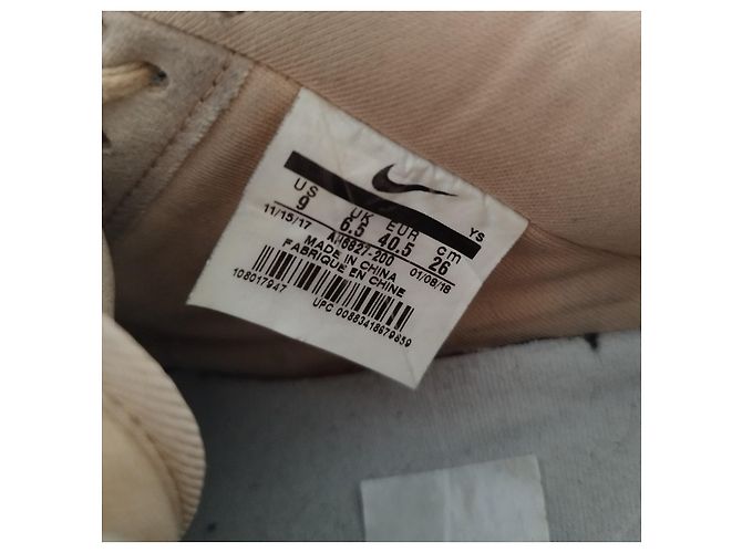 Baskets Nike Air Force 1 de couleur rose corail/saumon - vue 10