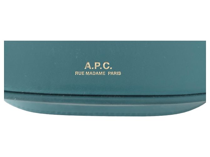 Borsa a mano Apc Betty in pelle blu - vista 10