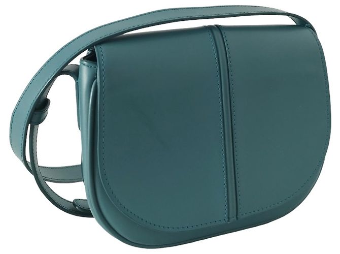Borsa a mano Apc Betty in pelle blu - vista 2