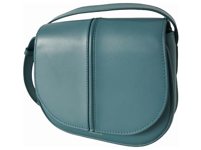 Borsa a mano Apc Betty in pelle blu - vista 3