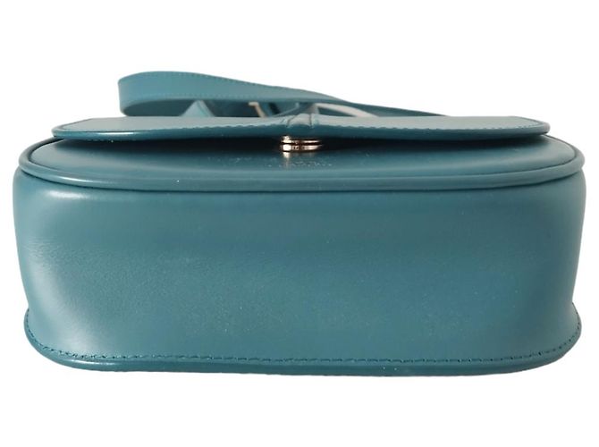 Borsa a mano Apc Betty in pelle blu - vista 7