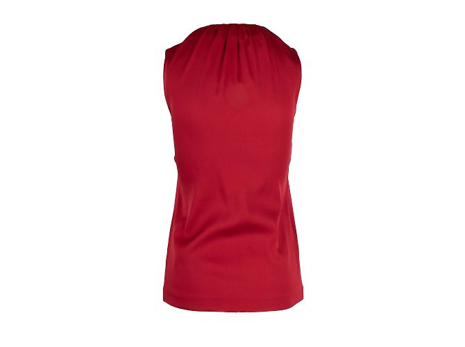 Moschino Top Con Cuello Volante Roja - vista 2