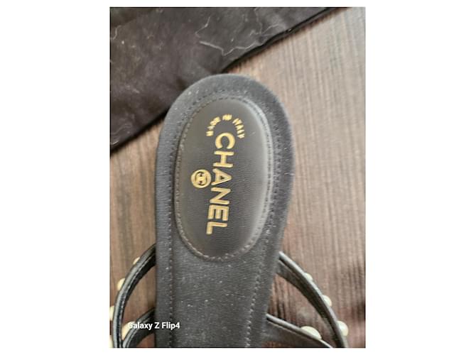Cambon Chanel Sandali infradito Nero - vista 2
