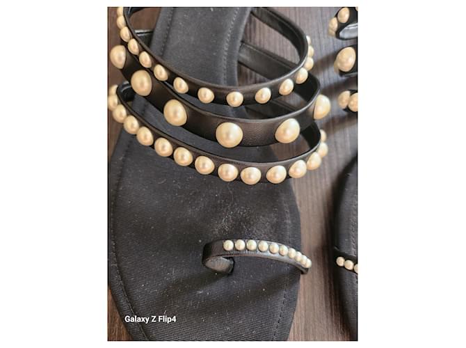 Cambon Chanel Sandali infradito Nero - vista 3