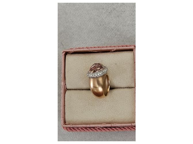 Anello Pomellato Iceberg in oro giallo, morganite e diamanti D'oro - vista 12