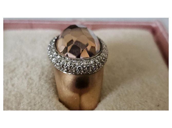 Anello Pomellato Iceberg in oro giallo, morganite e diamanti D'oro - vista 6