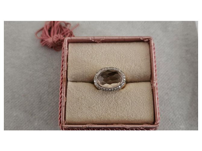 Anello Pomellato Iceberg in oro giallo, morganite e diamanti D'oro - vista 8