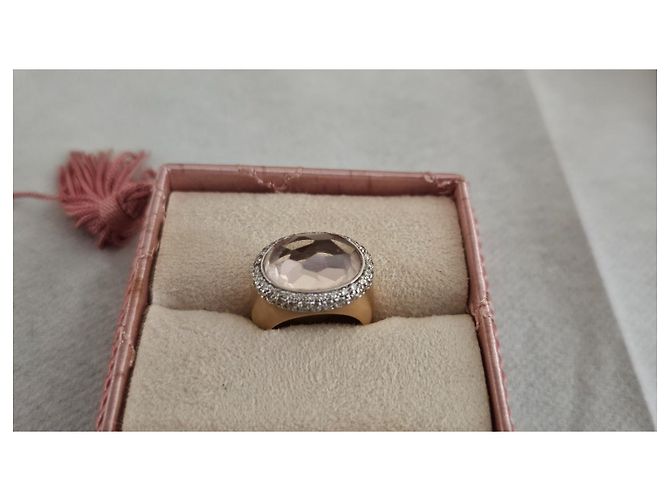 Anello Pomellato Iceberg in oro giallo, morganite e diamanti D'oro - vista 9
