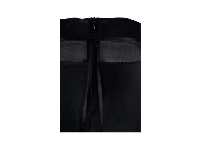 Blumarine Falda Satén Azul Marino Negro - vista 3