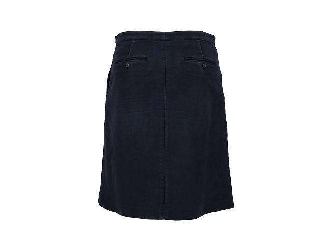 Falda Corta De Sarga De Algodón Balenciaga - vista 2