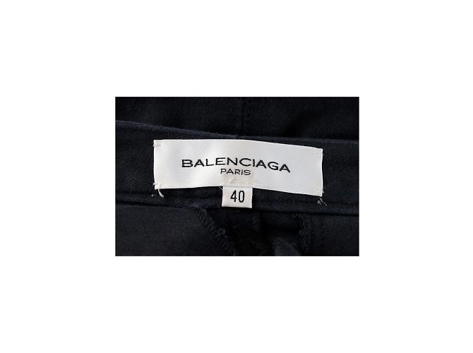 Falda Corta De Sarga De Algodón Balenciaga - vista 5