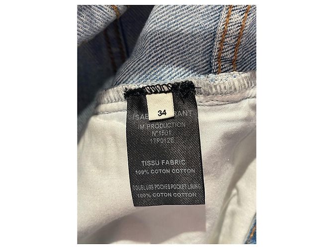 Jeans ISABEL MARANT ETOILE T.FR 34 Algodón Azul - vista 5