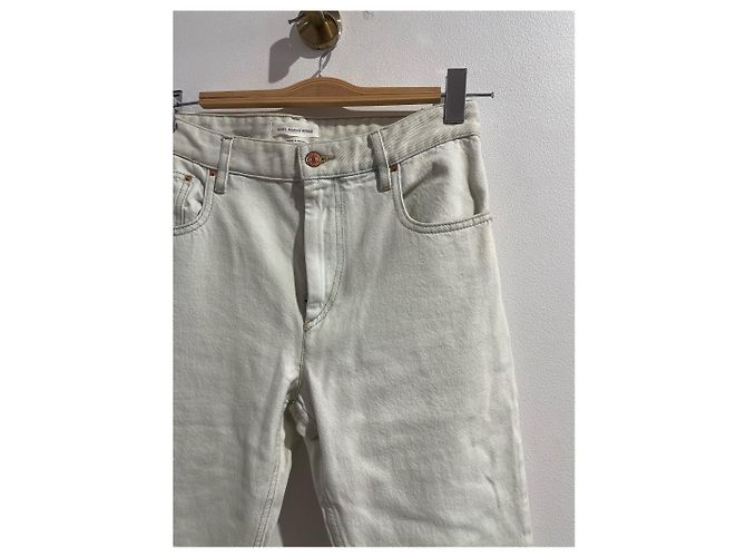 Jeans ISABEL MARANT ETOILE T.FR 36 Algodón Blanco - vista 2