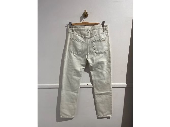 Jeans ISABEL MARANT ETOILE T.FR 36 Algodón Blanco - vista 3