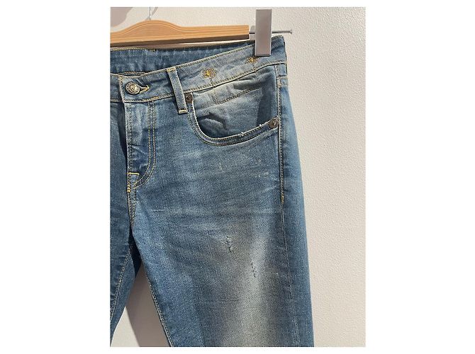 Jeans R13 T.US 27 Cotone Blu - vista 2