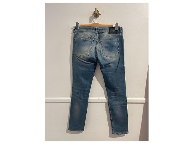 Jeans R13 T.US 27 Cotone Blu - vista 3