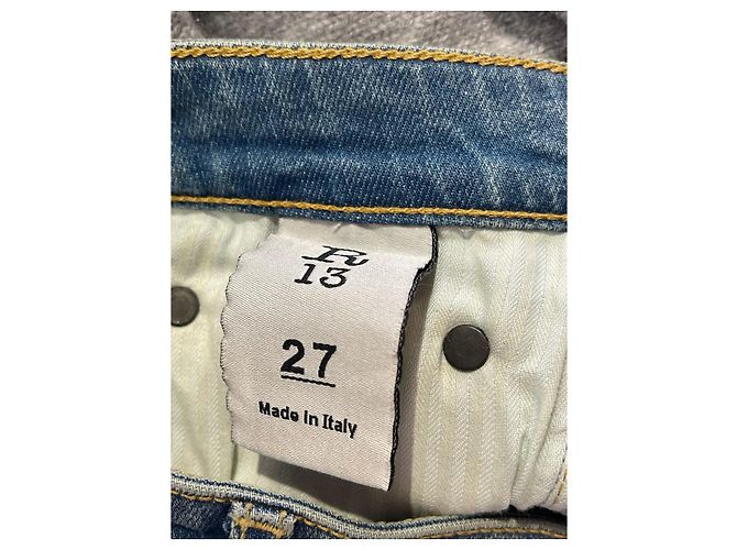 Jeans R13 T.US 27 Cotone Blu - vista 4
